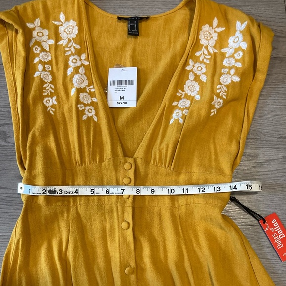 Forever 21 Yellow Mini Dress - Picture 4 of 7